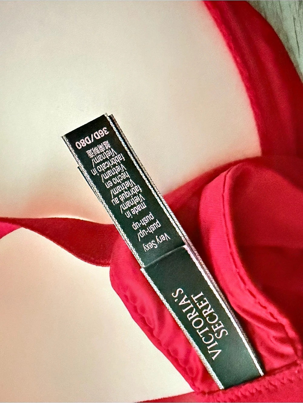 Victoria's Secret Very Sexy Shine Strap Push-Up Bra Pink 36D - Picture 4 of 5